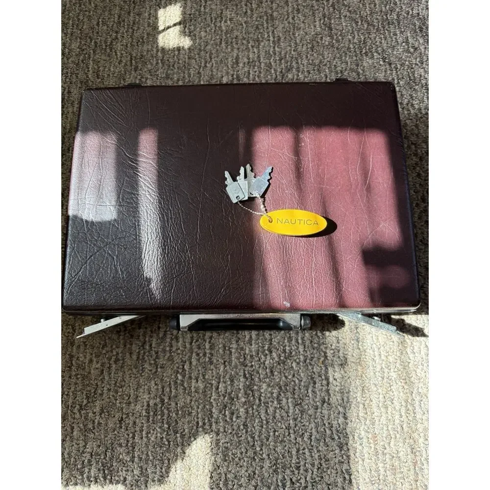 Vintage Samsonite Hard Shell Suitcase Burgundy With Keys